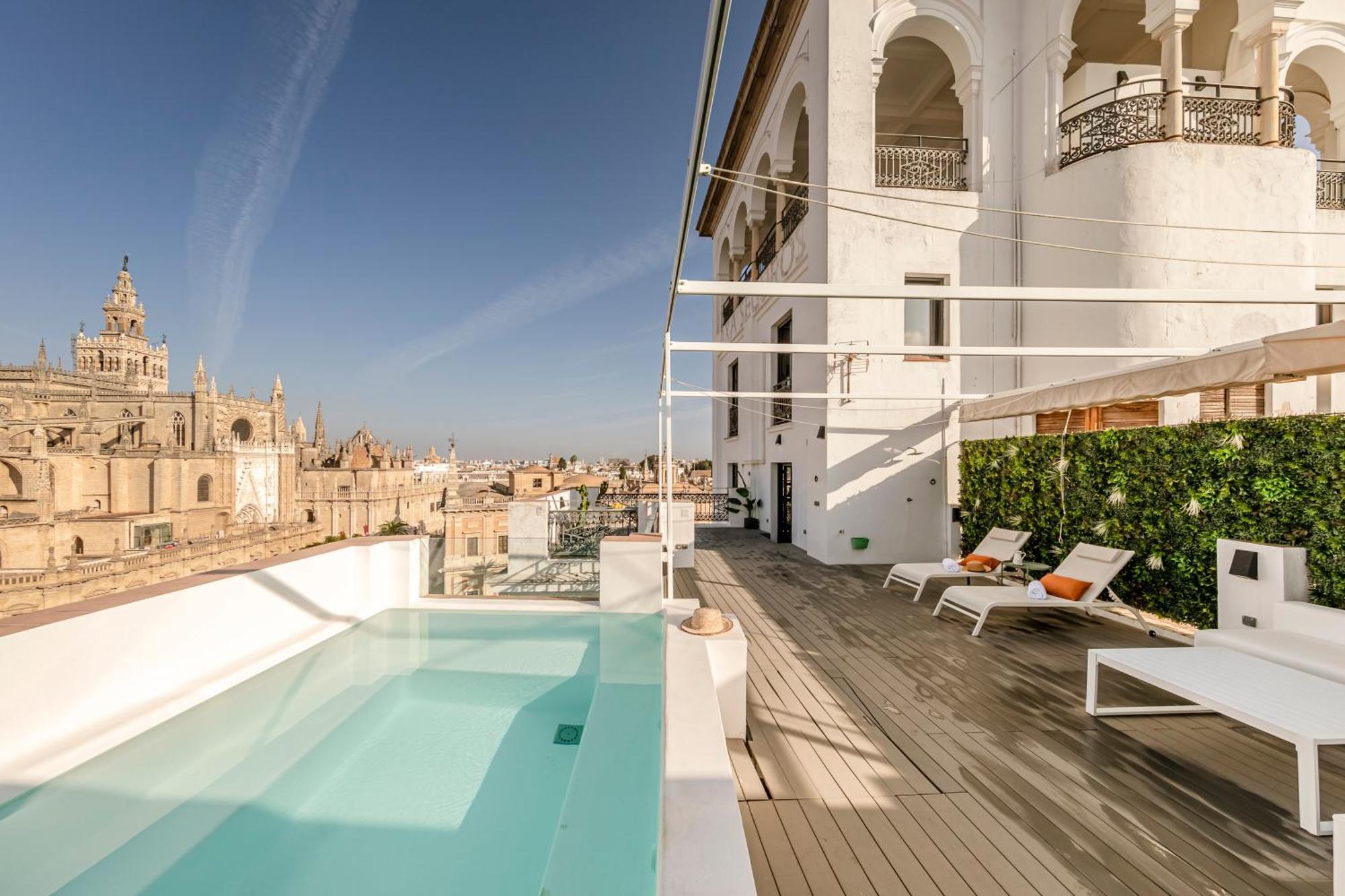 Isg Apartments Modern Atticpool At The Cathedralfree Parking Sevilla Exteriér fotografie